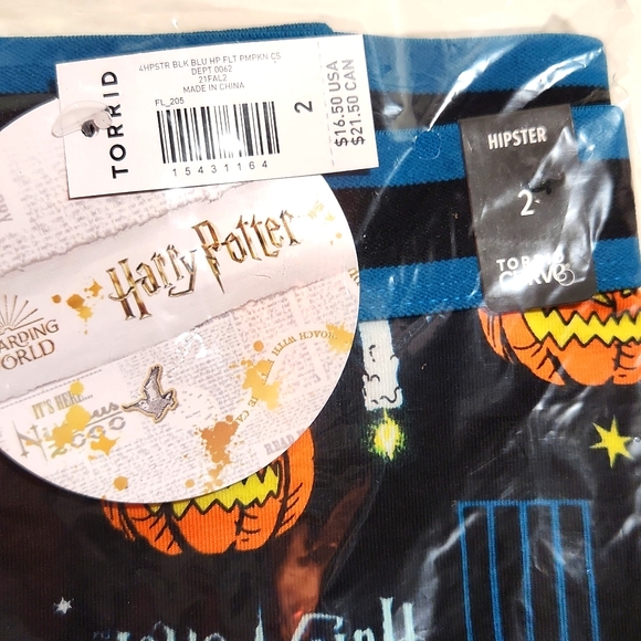 ❤️NWT VINTAGE TORRID PANTY HARRY POTTER PUMPKIN CANDLES HIPSTER - PLUS SIZE - Picture 5 of 12